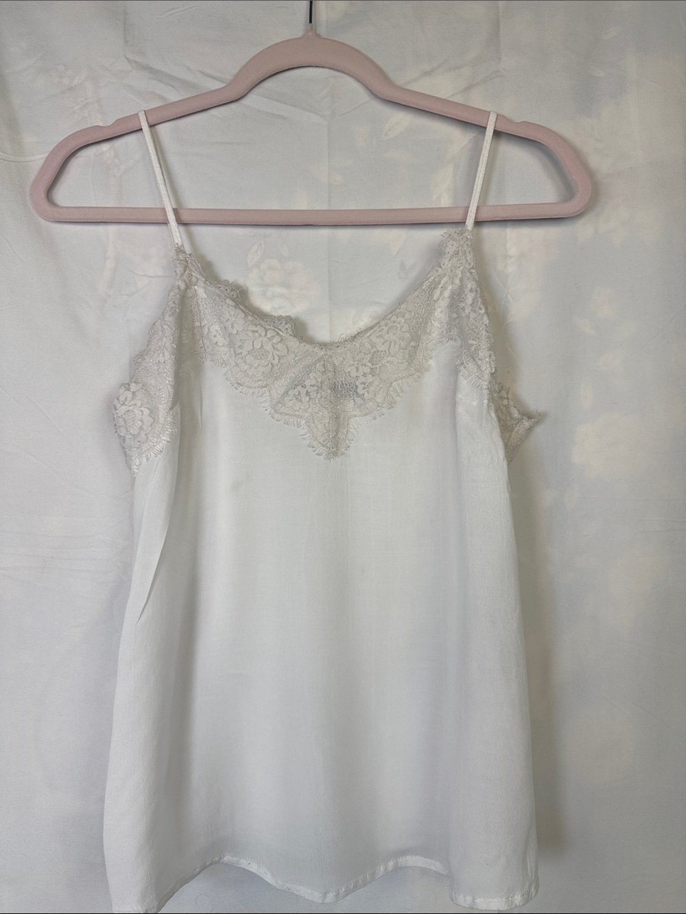 Abercrombie & Fitch White Lace Trim Cami Y2K “going out” top